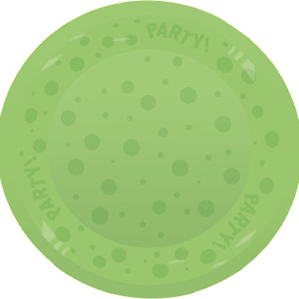 Assiette de fête Vert fluo 21cm