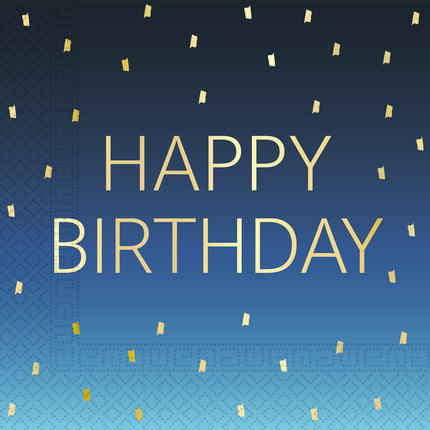 Serviettes de table Happy Birthday 33cm 20pcs