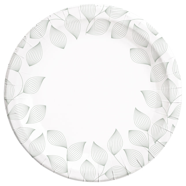Everyday Designs Leaves Fsc Paper Plates Next Generation Large 23Cm (Deep Mould) 8St