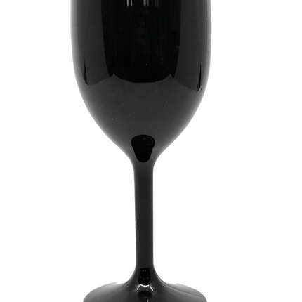 Verres réutilisables de couleur unie Verres à vin réutilisables de couleur noire 2St