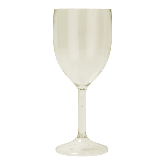 Verres semi-transparents réutilisables Verres à vin semi-transparents réutilisables de couleur beige 2St.