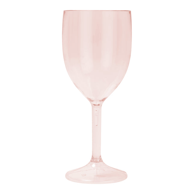 Verres semi-transparents réutilisables Verres à vin semi-transparents réutilisables en or rose 2St