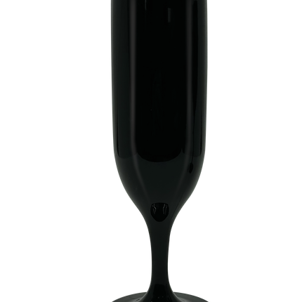 Verres réutilisables de couleur unie Verres à champagne réutilisables de couleur noire 2St