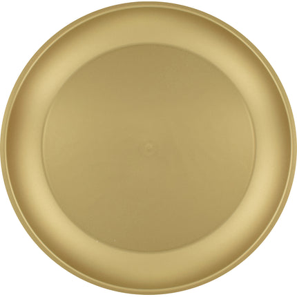 Assiettes en métal doré 21cm 4pcs