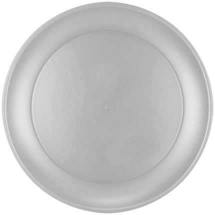 Assiettes en métal argenté 21cm 4pcs