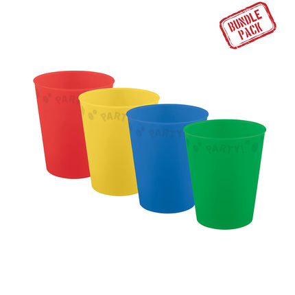 Gobelets réutilisables Party Reusable Bright Colors Gobelets réutilisables Party Reusable Cups 250Ml Mixed Bright Colors 4St