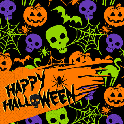 Happy Halloween Party Fsc Serviettes en papier à deux plis 33X33Cm 20St