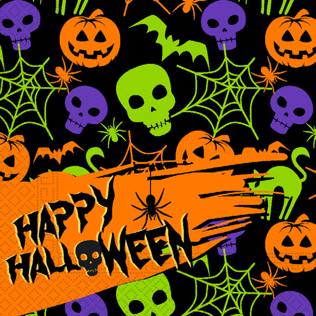 Happy Halloween Party Fsc Serviettes en papier à deux plis 33X33Cm 20St