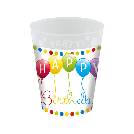 Tasse Happy Birthday 250ml 4pcs