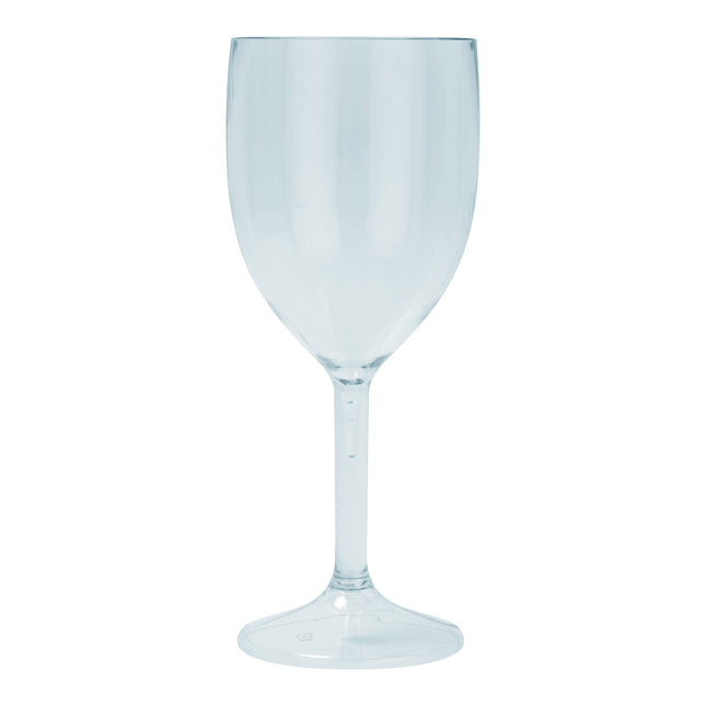 Verres semi-transparents réutilisables Verres à vin semi-transparents réutilisables de couleur bleu clair 2St.