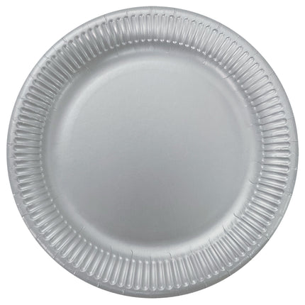Metallic Colors Fsc Paper Plates Next Generation Large 23Cm Silver 8St