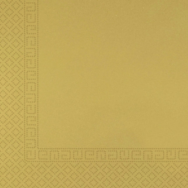 Serviettes de table dorées en métal 33cm 20pcs
