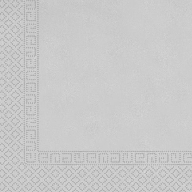 Serviettes de table argentées métaliques 33cm 20pcs