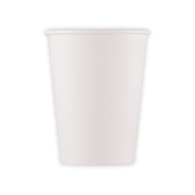 Gobelets blancs en papier 200ml 10pcs