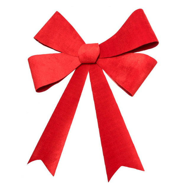 Velours à nœud rouge Grand 86cm