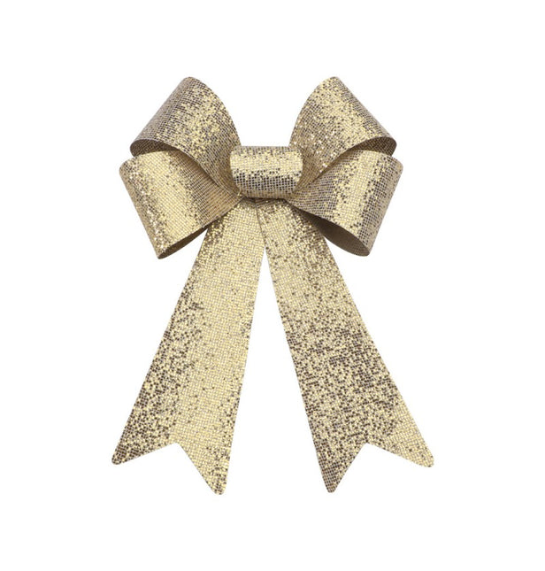 Nœud à paillettes d'or 22.9CM X 39.1CM