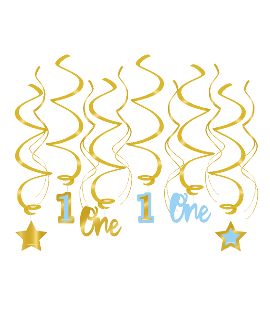 1 Jaar Hangdecoratie Jongen 70cm van Paper Dreams koop je bij Partywinkel