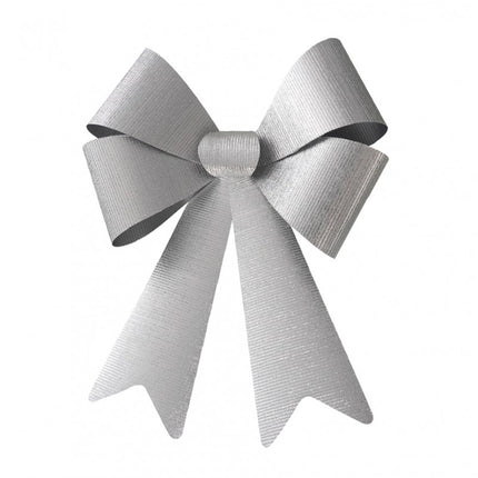 Maxi nœud argenté brillant 50.8cm x 66cm