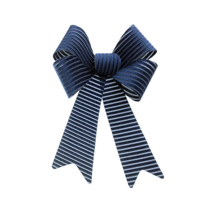 Noeud en velours côtelé bleu marine 22.9cm x 39.1cm