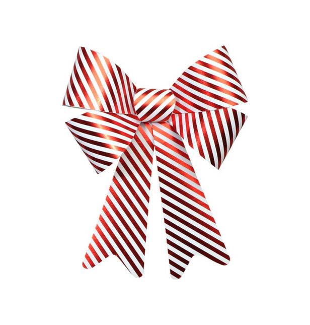 Nœud papillon rayé rouge/blanc 36.5CM X 50.8CM