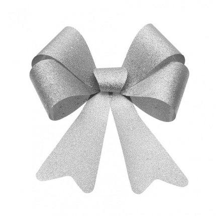 Boucle à paillettes argentées 36.5CM X 50.8CM