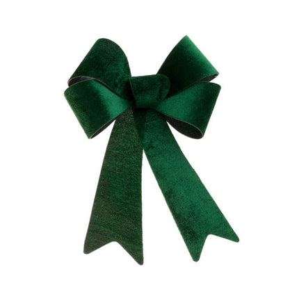 Noeud en velours vert foncé 22.9CM X 39.1CM