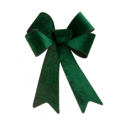 Noeud en velours vert foncé 36.5cm x 50.8cm