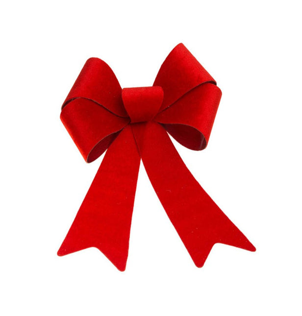 Nœud en velours rouge 22.9CM X 39.1CM