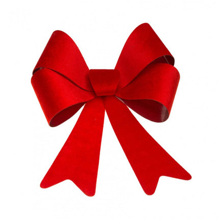Noeud rouge en velours 36.5CMX 50.8CM