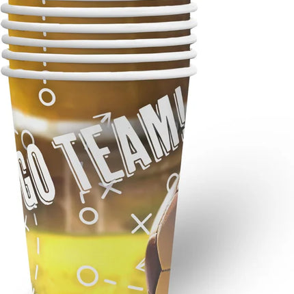 Verres de football « Coupes » Goal 250 ml, lot de 8
