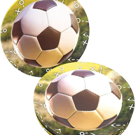Panneaux de foot réalistes, 23 cm, lot de 8
