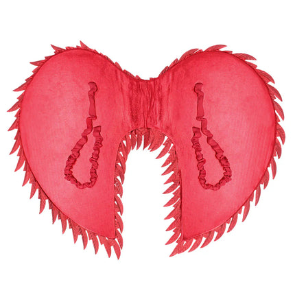Ailes d'ange Glam rouges (55 x 50 cm)