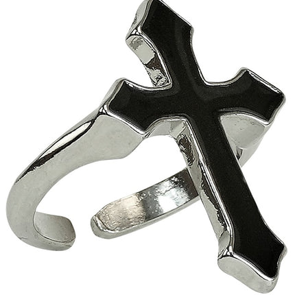 ANNEAU CROIX NOIR