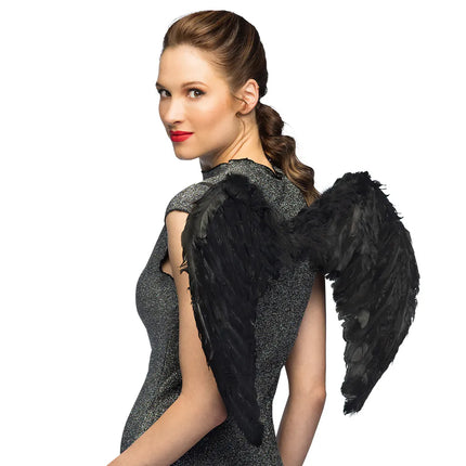 Ailes d'ange Elysia noires (60 x 40 cm)