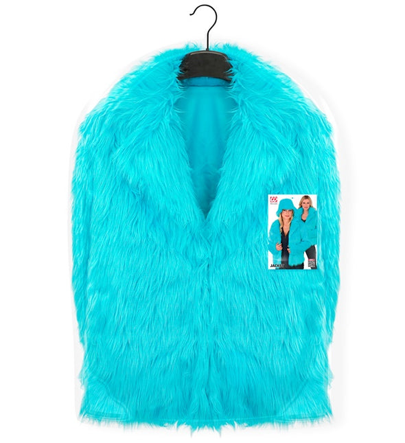 Manteau de fourrure pour femme Peluche Turquoise