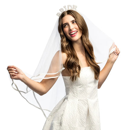 Voile de mariée pour femme, blanc