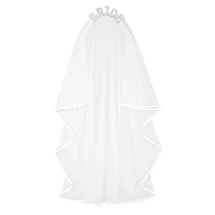 Voile de mariée pour femme, blanc