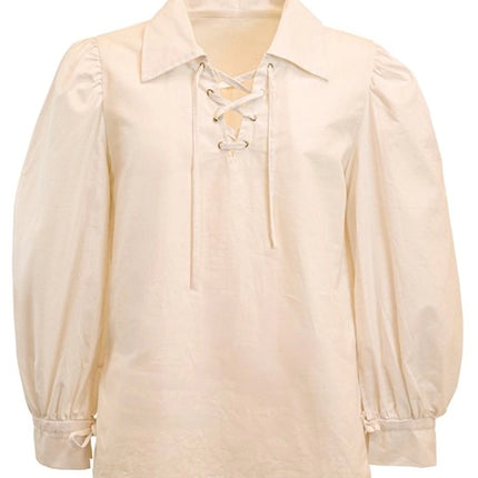 T-SHIRT BEIGE AU STYLE RÉTRO