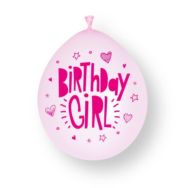 10st Birthday Girl 23cm Latex Ballonnen van Unique koop je bij Partywinkel