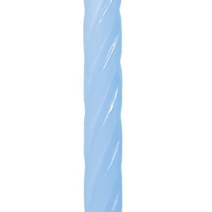 Bougies bleu clair 5 cm, lot de 24