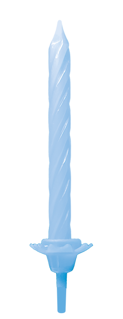 Bougies bleu clair 5 cm, lot de 24