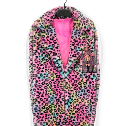 Manteau de fourrure Plush Multi Leopard