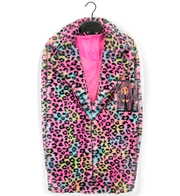 Manteau de fourrure Plush Multi Leopard