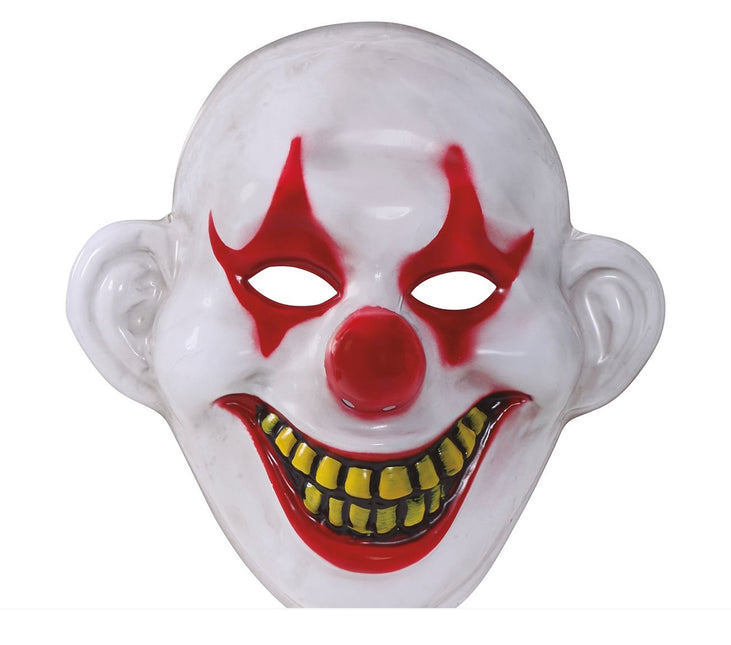 Masque de clown d'Halloween blanc