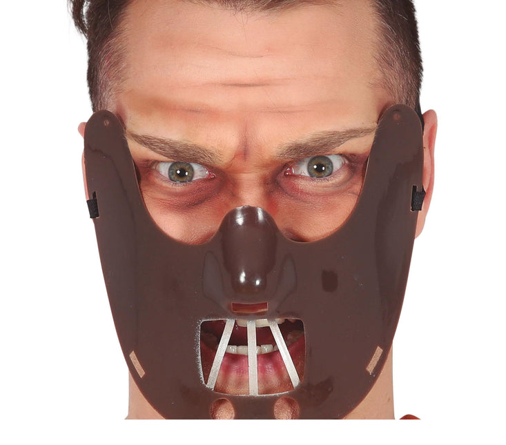Masque de bouche d'Halloween marron