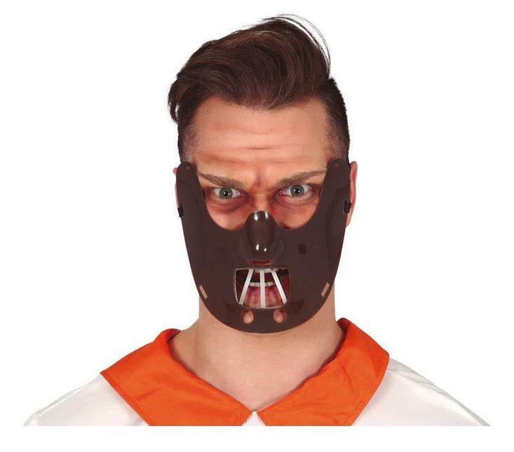 Masque de bouche d'Halloween marron