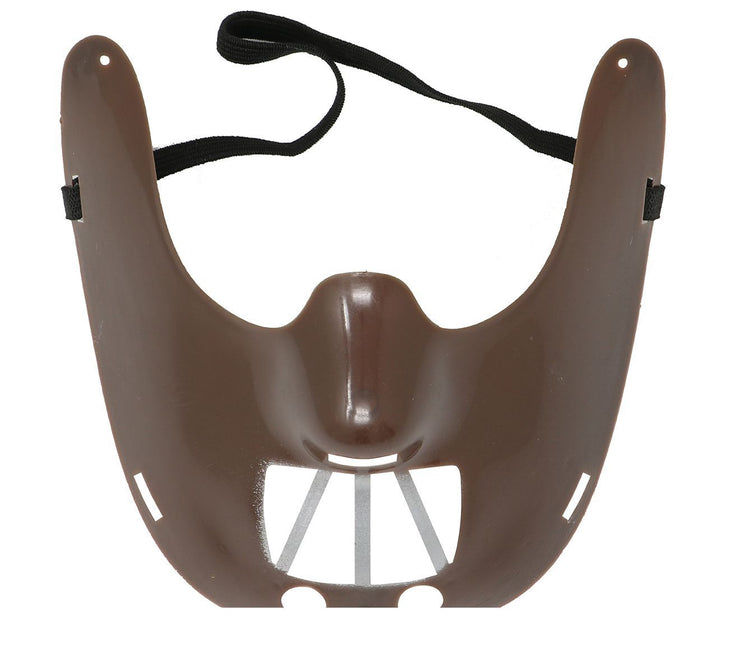 Masque de bouche d'Halloween marron