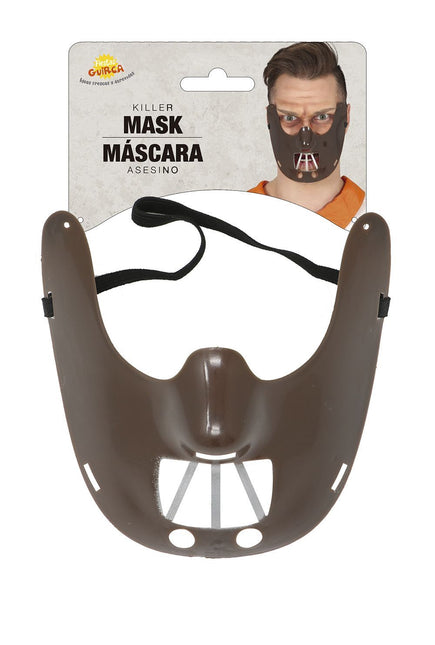 Masque de bouche d'Halloween marron