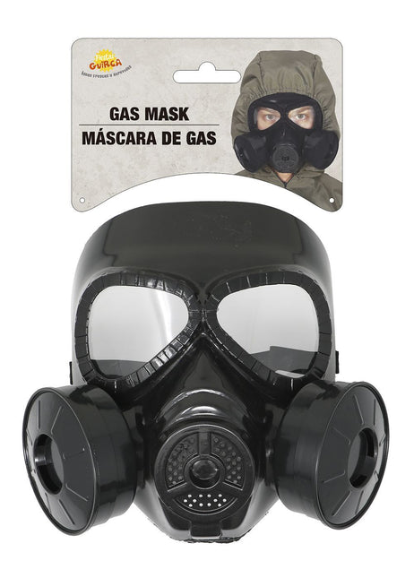 Masque à gaz d'Halloween noir