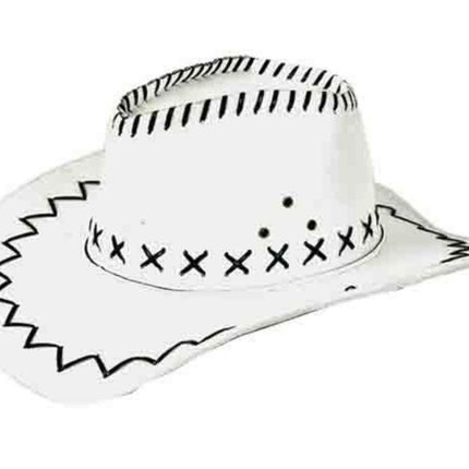 Chapeau de cow-boy blanc